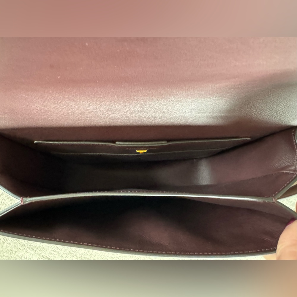 NEW🔥FERRAGAMO Trapezio Canvas & Leather Crossbody Bag🔥 - Picture 15 of 16